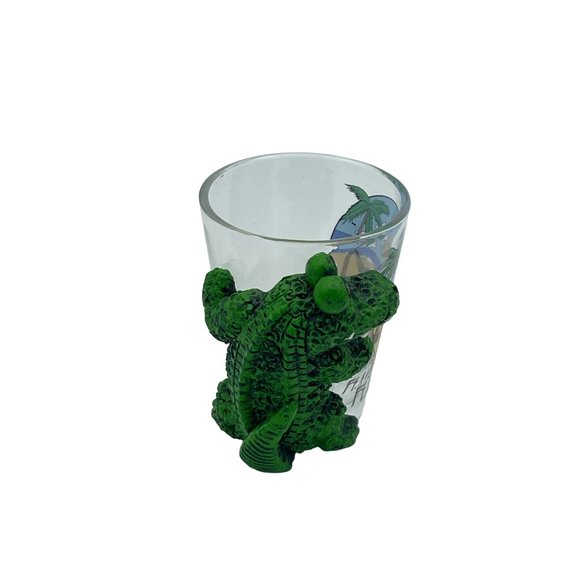 Life's A Croc Florida Ft Myers Beach Souvenir Shot Glass 1.5 ounce - Picture 4 of 5